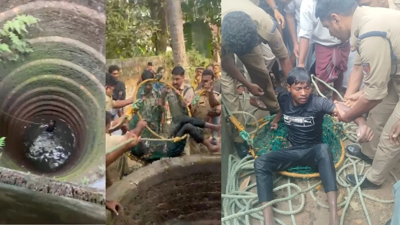 Man rescued from the well