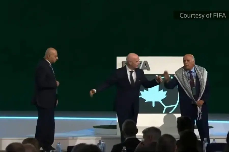 FIFA Palestine Israel Handshake