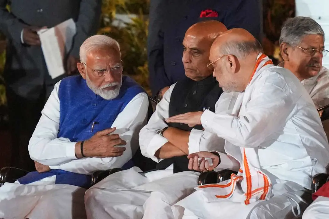 പ്രധാനമന്ത്രി നരേന്ദ്ര മോദി, രാജ്‌നാഥ് സിങ്, അമിത് ഷാ (ഫയല്‍) |ഫോട്ടോ:PTI