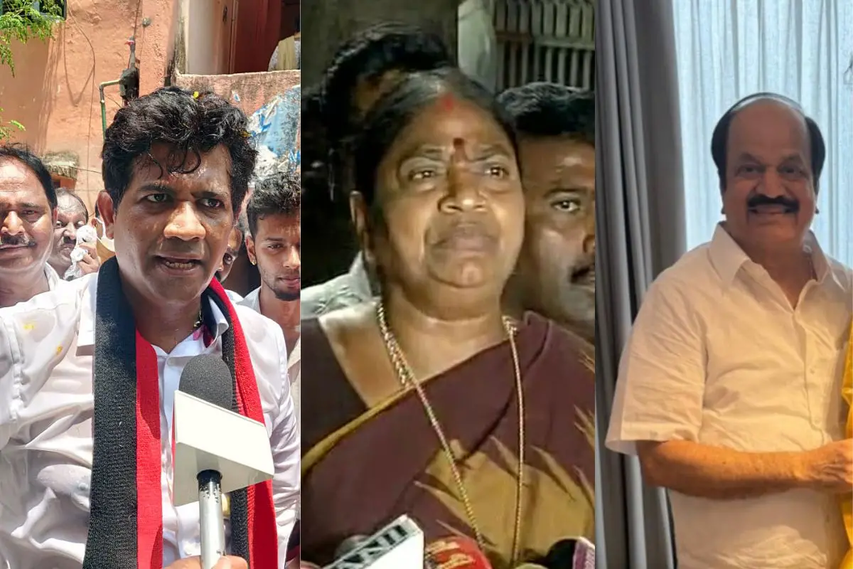 N. Ezhilan, B. Valarmathi, J.C.D. Prabhakar (Photo: PTI, X)