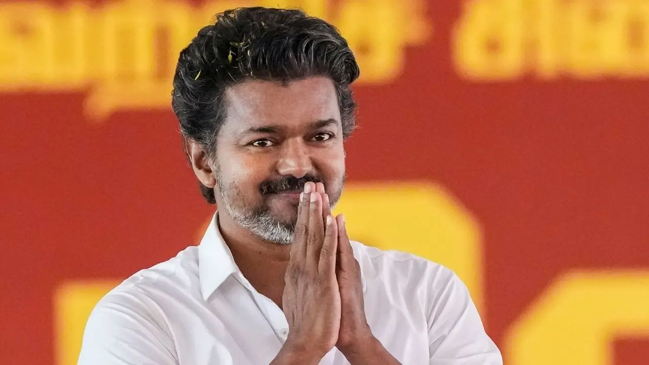 വിജയ് തിരഞ്ഞെടുപ്പ് പ്രചാരണ വേളയിൽ | Photo: PTI