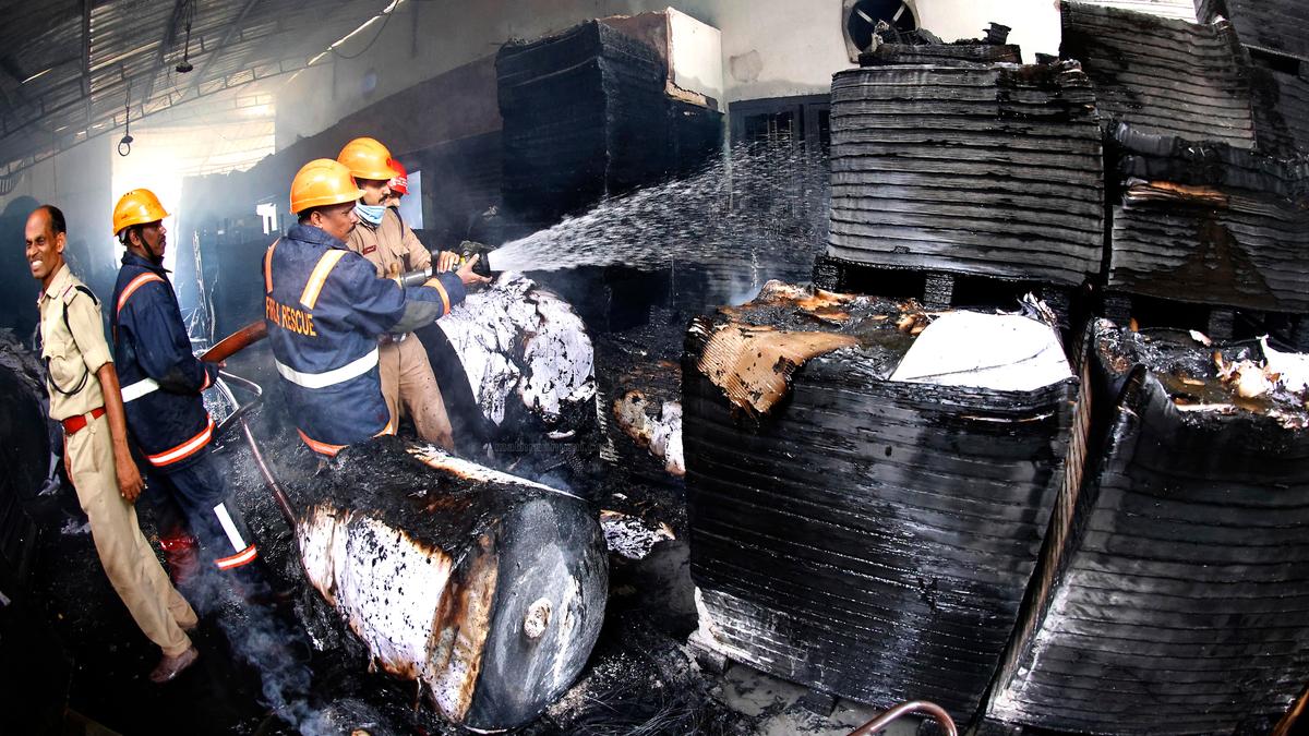 Major fire breaks out at Kozhikode printing press; massive losses reported