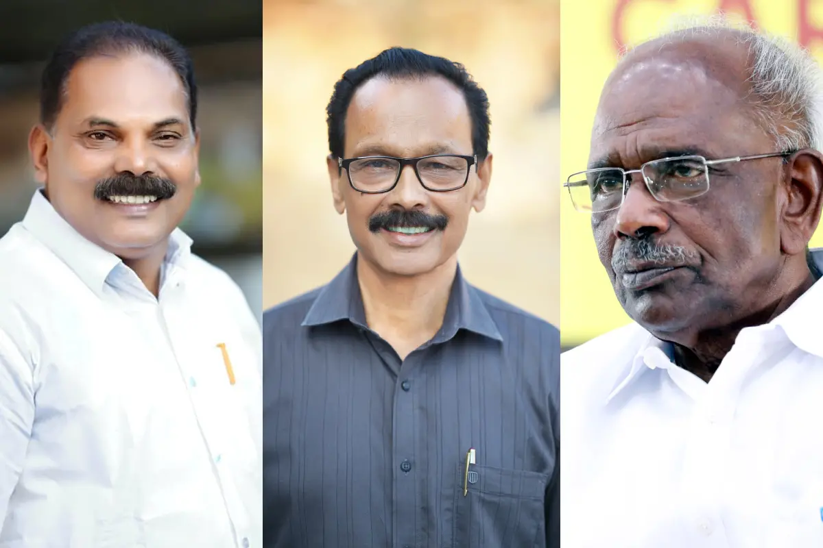 സേനാപതി വേണു, കെകെ ജയചന്ദ്രൻ, എംഎം മണി |Photo: Mathrubhumi