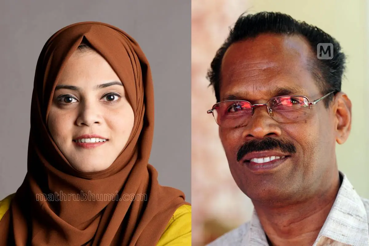 ഫാത്തിമ തഹ്ലിയ, ടി.പി. രാമകൃഷ്ണൻ | ഫോട്ടോ: മാതൃഭൂമി