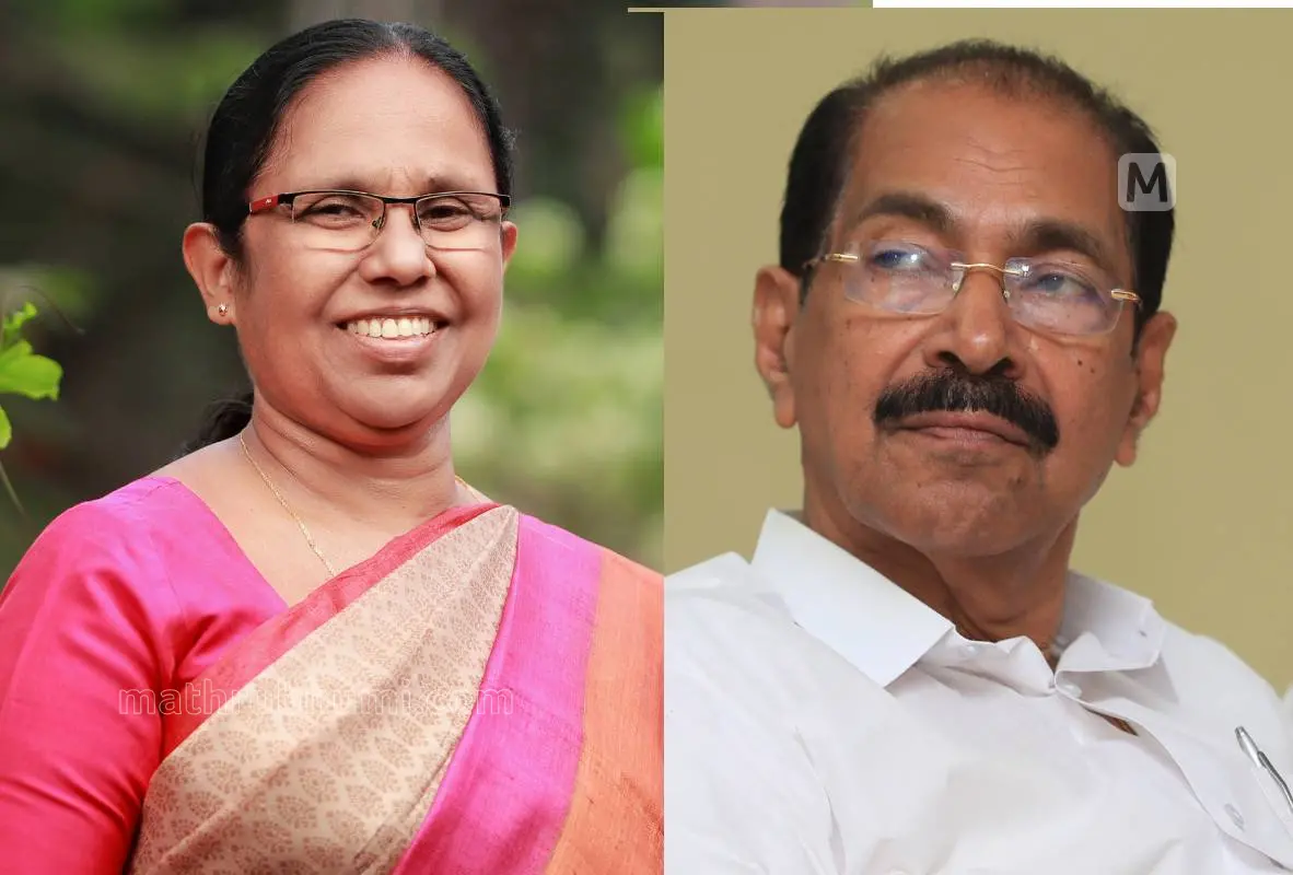 കെ.കെ. ശൈലജ, സണ്ണി ജോസഫ് | Photo: മാതൃഭൂമി