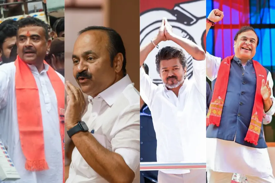 Suvendu Adhikari, VD Satheesan, Vijay, Himanta Biswa Sarma