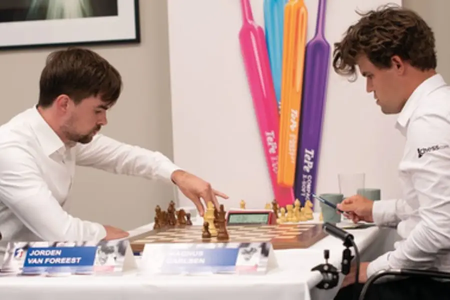 Jorden Van Foreest stuns world No.1 Magnus Carlsen at TePe Sigeman Chess
