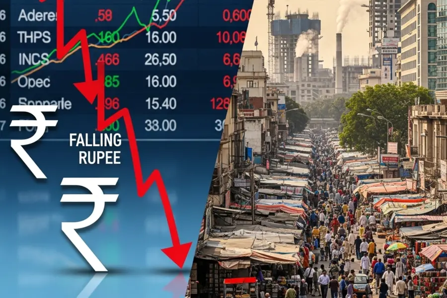 rupee fall
