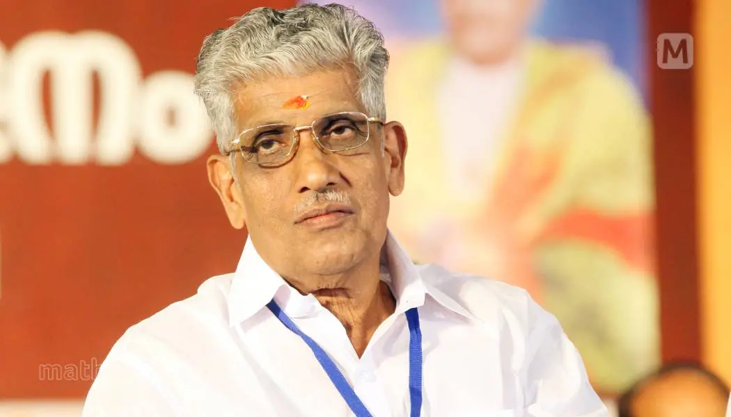 G Sukumaran Nair | File photo: Mathrubhumi