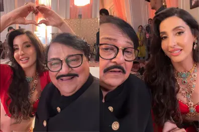 ‘Dhurandhar’ actor Rakesh Bedi films song with Nora Fatehi; BTS video takes over internet | WATCH