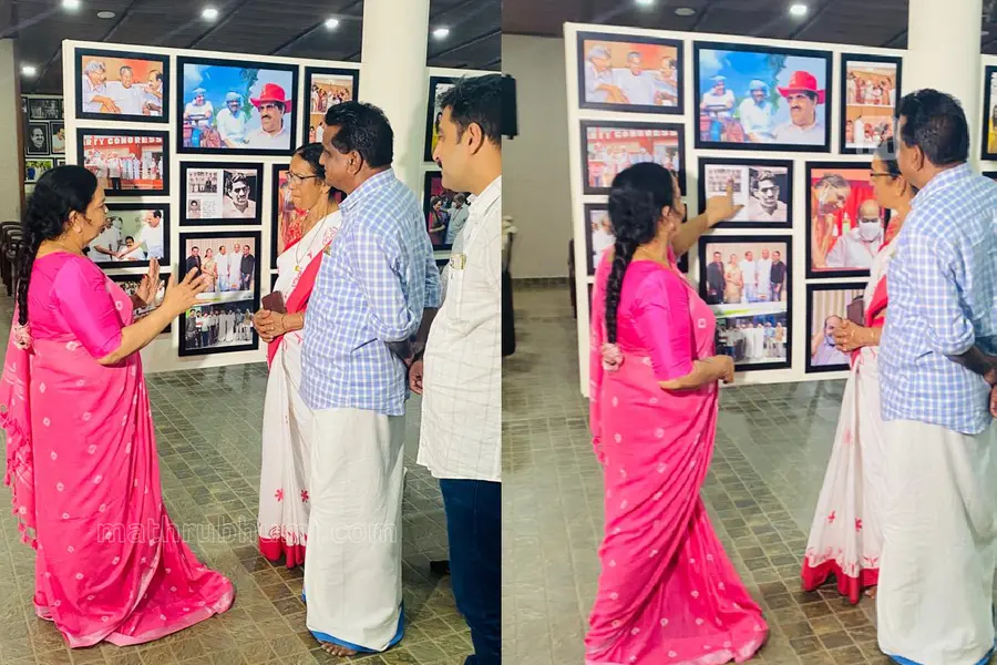 ടി.കെ ഗോവിന്ദൻ കോടിയേരി ബാലകൃഷ്ണന്റെ വീട്ടിൽ; സന്ദർശനം ഭാര്യ കെ.പി. രമണിക്കൊപ്പം