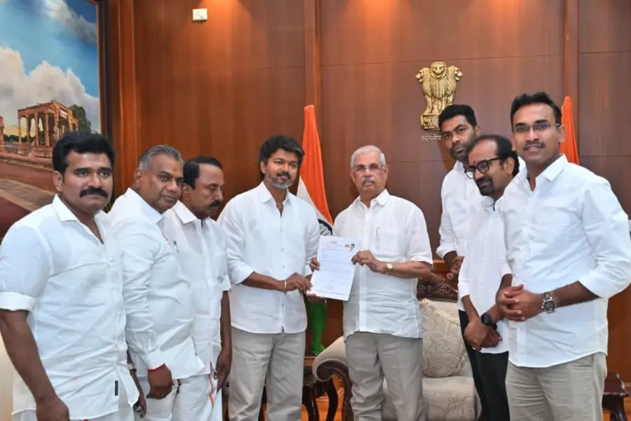 Vijay met Tamil Nadu Governor Rajendra Vishwanath