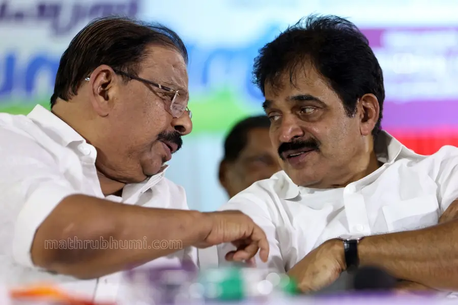 K Sudhakaran with KC Venugopal