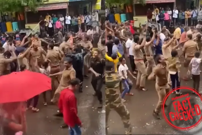 ബിജെപിയുടെ വിജയം ആഘോഷിക്കുന്ന പോലീസ് ഉദ്യോഗസ്ഥരുടെ ദൃശ്യങ്ങളോ ഇത്?|Fact Check