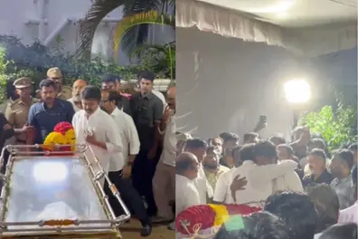 Vijay pays last respects to legendary producer RB Choudary; son Jiiva breaks down | VIDEO