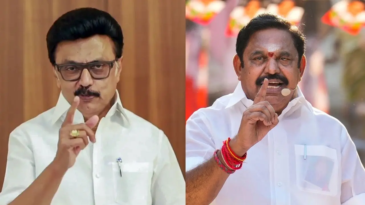 എം.കെ. സ്റ്റാലിൻ | Photo: ANI | എടപ്പാടി പളനിസ്വാമി | Photo: PTI