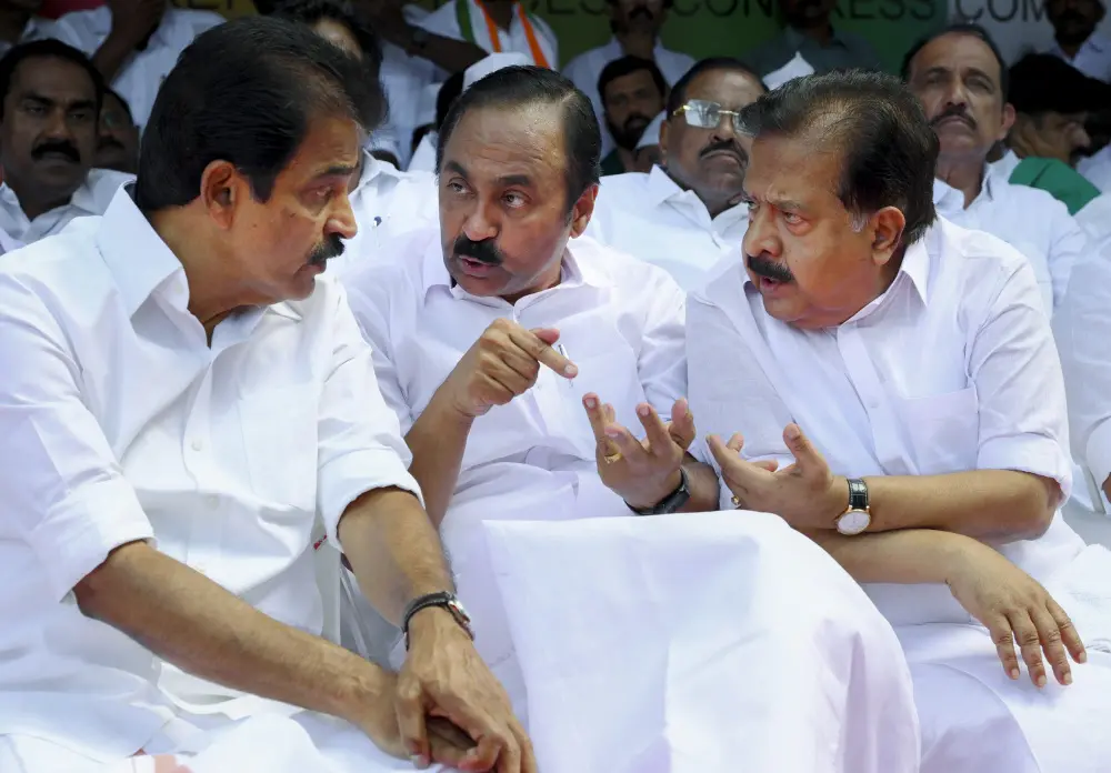 KC Venugopal, VD Satheesan, Ramesh Chennithala | PTI