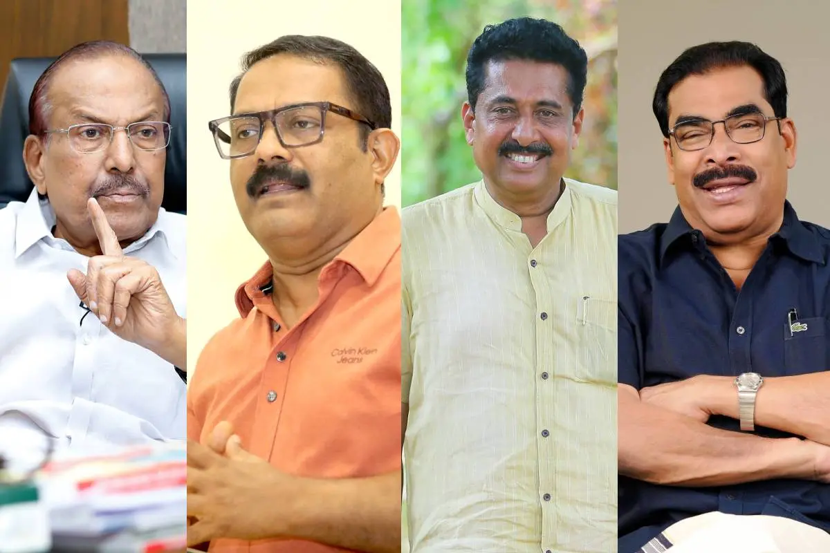 കുഞ്ഞാലിക്കുട്ടി,കെ.എം. ഷാജി, എന്. ഷംസുദ്ദീന്,പി.കെ. ബഷീര് |ഫോട്ടോ:മാതൃഭൂമി