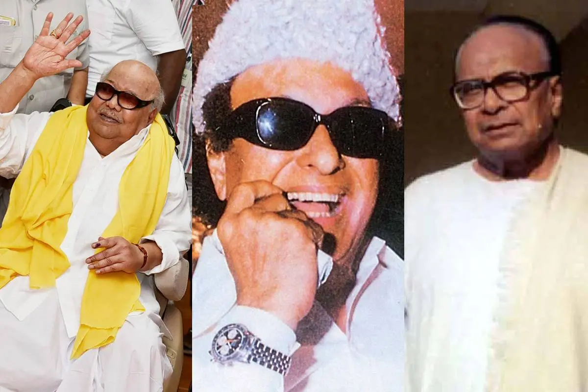കരുണാനിധി, എംജിആർ, ബിജു പട്നായിക്