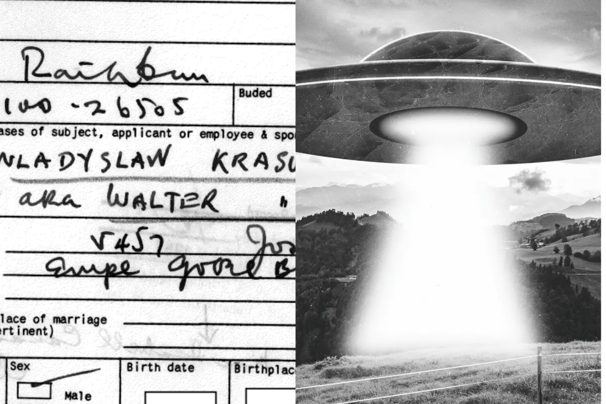 A screengrab of the UFO files released, second image representational