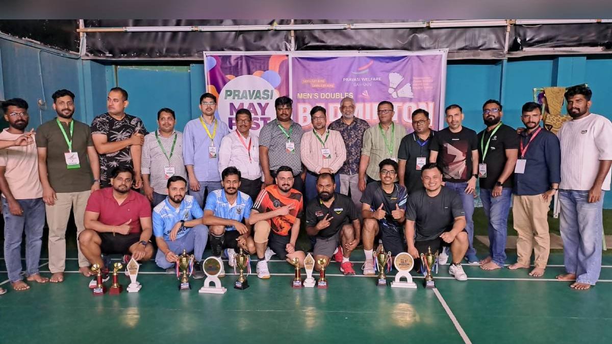 പ്രവാസി വെൽഫെയർ മെയ് ഫെസ്റ്റ് ബാഡ്മിന്റൺ ടൂർണമെന്റ് ആവേശമായി