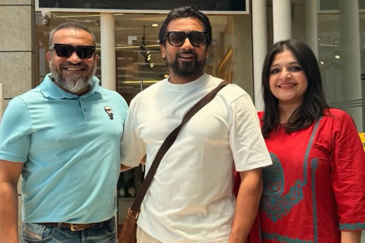 സൗബിൻ ഷാഹിറും ഭാര്യയും സൂര്യക്കൊപ്പം | ഫോട്ടോ: Instagram