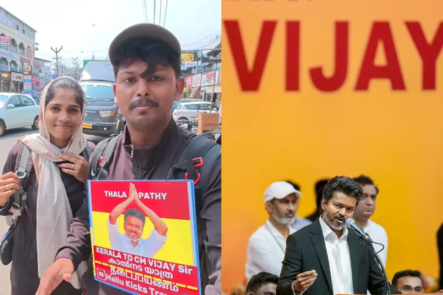 Vijay’s biggest fans? Kerala couple’s 650 km walk to Chennai for CM swearing-in goes viral | WATCH