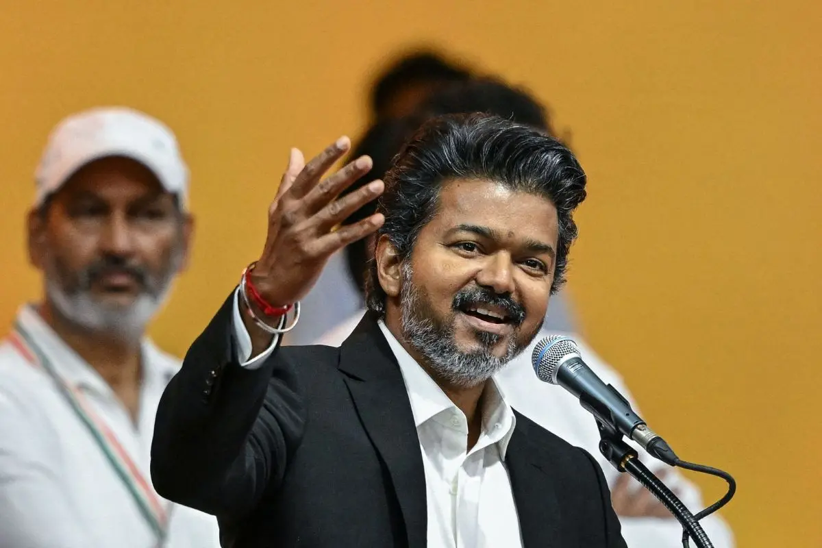 Newly elected chief minister of India's Tamil Nadu state, C. Joseph Vijay (Photo: AFP)