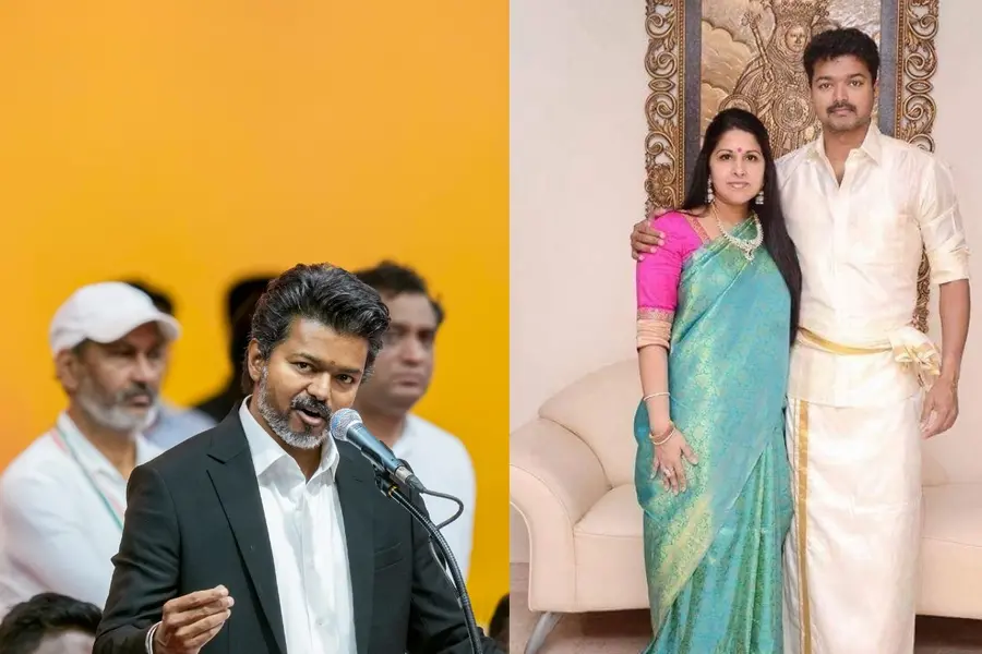 ‘MGR–Jayalalithaa moment’ Vijay takes oath; social media reacts on missing family, Trisha’s presence