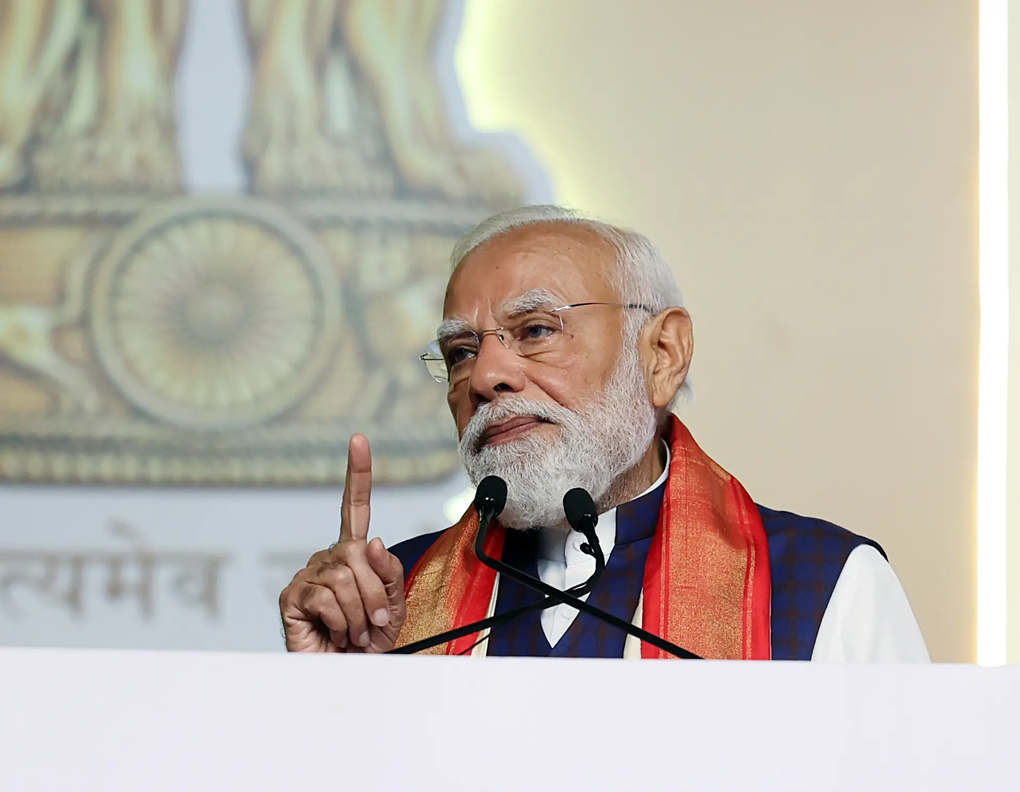 ഹൈദരാബാദിൽ പ്രധാനമന്ത്രി നരേന്ദ്ര മോദി | PHOTO: REUTERS