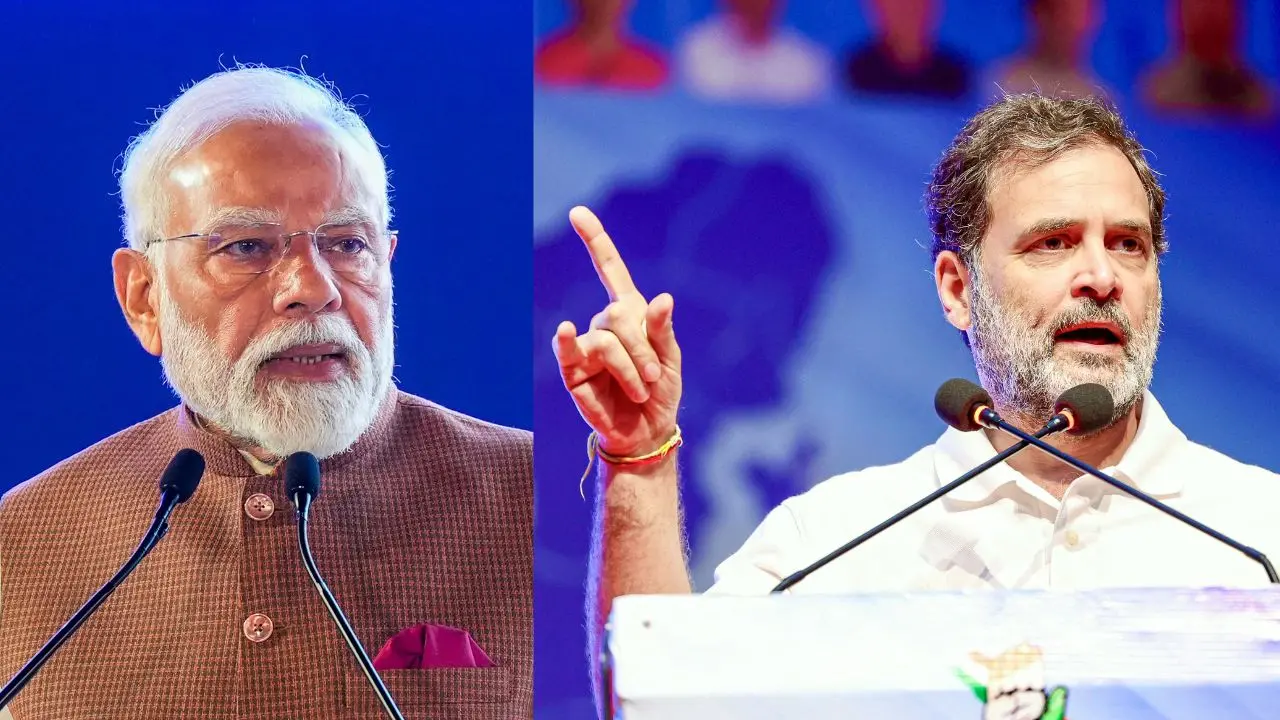 പ്രധാനമന്ത്രി നരേന്ദ്രമോദി - Photo: PMO | പ്രതിപക്ഷ നേതാവ് രാഹുൽ ഗാന്ധി - Photo: ANI