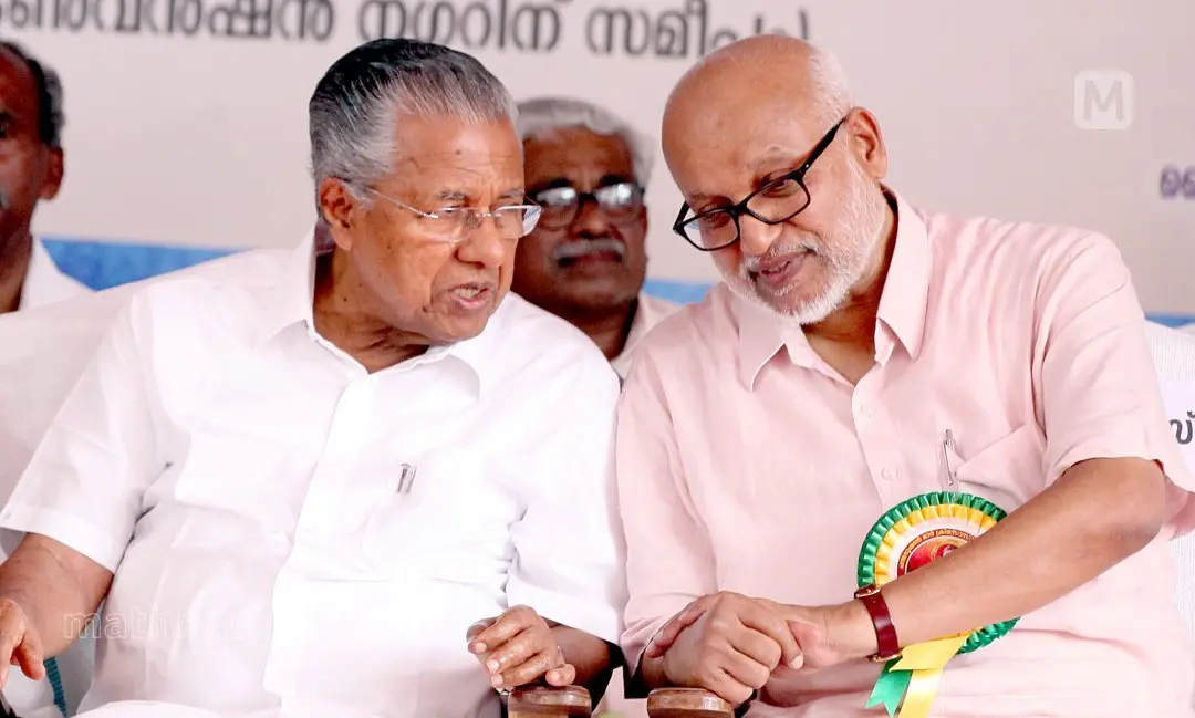 പിണറായി വിജയൻ എം.എ.ബേബിക്കൊപ്പം | ഫോട്ടോ: കെ. അബൂബക്കർ / മാതൃഭൂമി