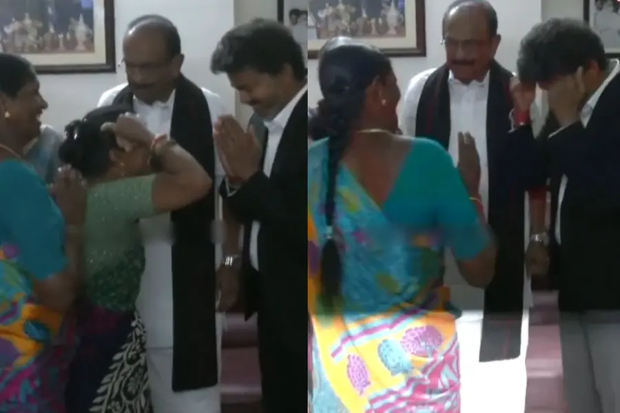Vijay Copies House Help Drishti Gesture Viral Video WATCH | Mathrubhumi ...