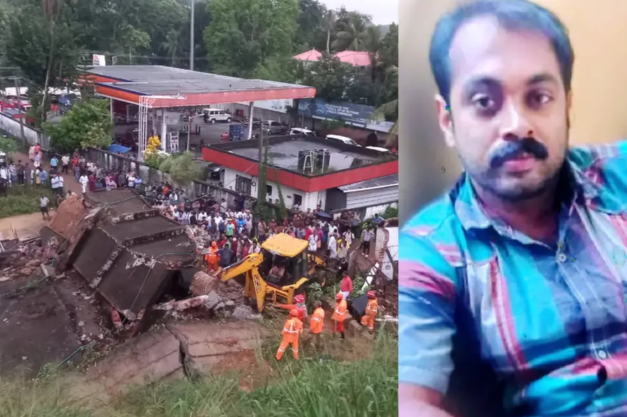 ലോറിക്കുമേൽ മതിലും കെട്ടിടവും ഇടിഞ്ഞുവീണ് ഒരാൾമരിച്ചു; മൃതദേഹം പുറത്തെടുത്തത് കാബിൻ വെട്ടിപ്പൊളിച്ച്