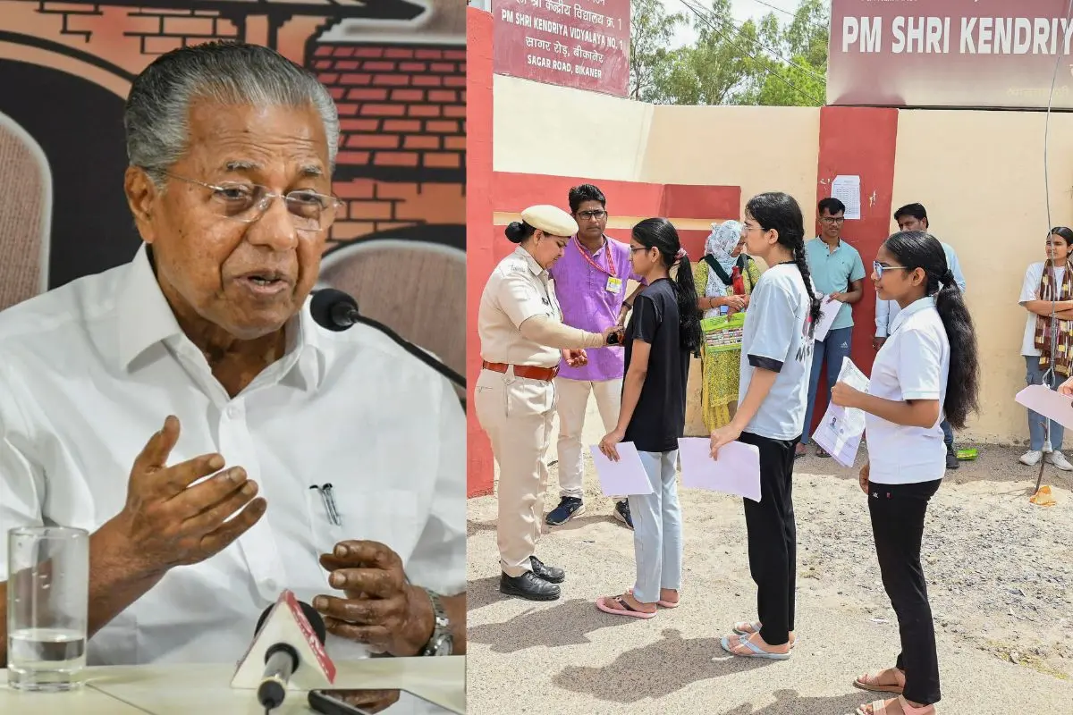 Pinarayi Vijayan, Students waiting in queue for  NEET exam (Photo: PTI)