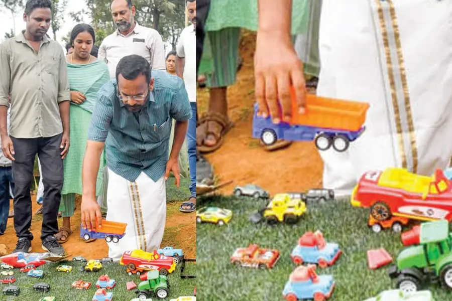 പുത്തുമല ഹൃദയഭൂമി സന്ദർശിച്ച് കെ. രാജൻ എം.എൽ.എ; കുഞ്ഞോമനകൾക്ക് ...