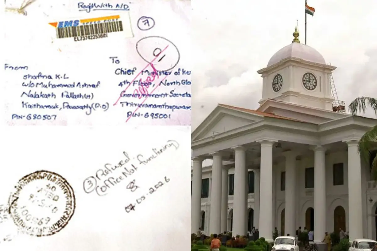Letter sent by woman, Representational image of Kerala CMO