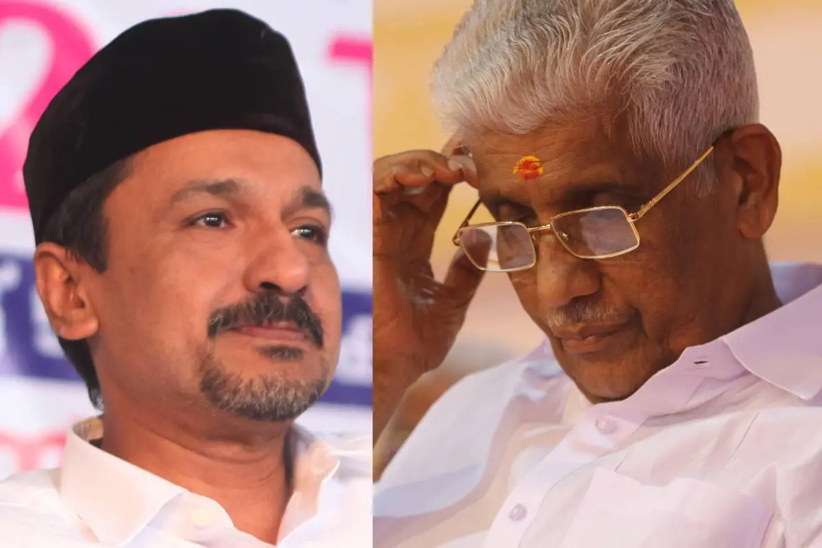 പാണക്കാട് സാദിഖലി ശിഹാബ് തങ്ങൾ, ജി. സുകുമാരൻ നായർ | Photo: മാതൃഭൂമി