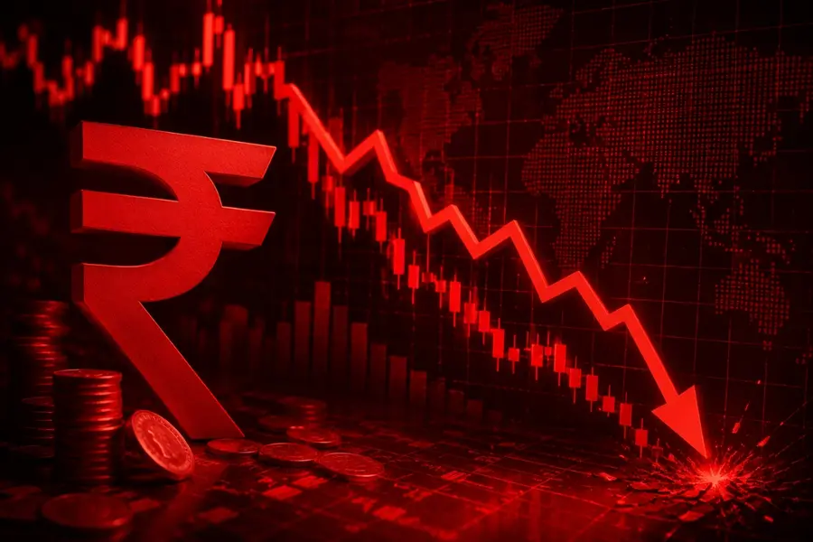 rupee fall