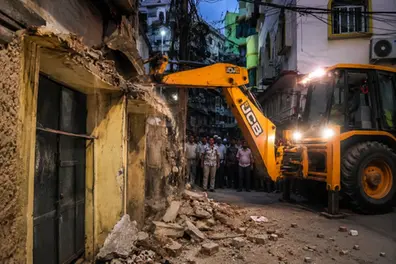 Bengal BJP Govt targeting Muslim-majority area with bulldozers? Calcutta HC stays Suvendu crackdown