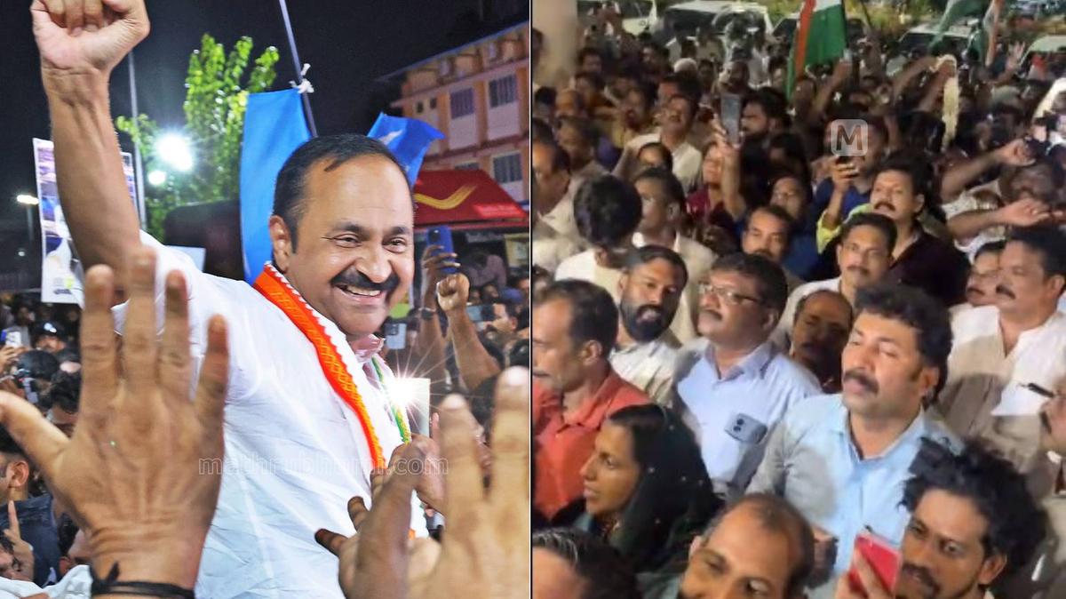 കൊച്ചിയിൽ വി.ഡി. സതീശന് ആവേശകരമായ വരവേൽപ്പ്; മുഖ്യമന്ത്രിയായി സത്യപ്രതിജ്ഞ തിങ്കളാഴ്ച