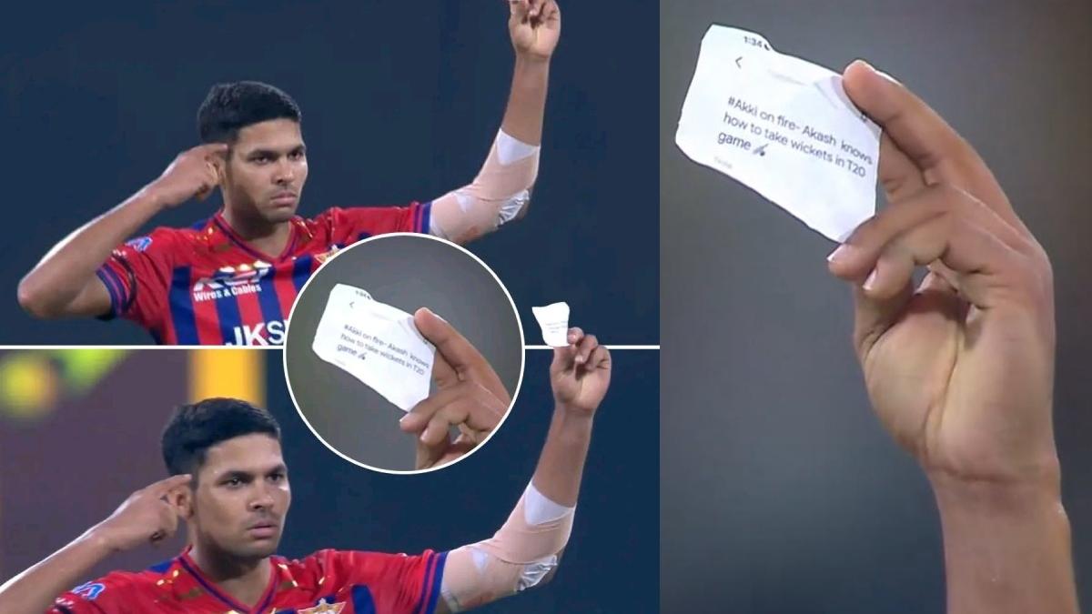 Akash Singh’s Unique Wicket Celebration Goes Viral