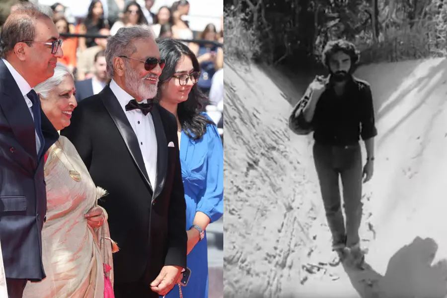 Malayalam actor Joy Mathew and film editor Beena Paul walking the red carpet at the Cannes Film Festival for the screening of Amma Ariyan