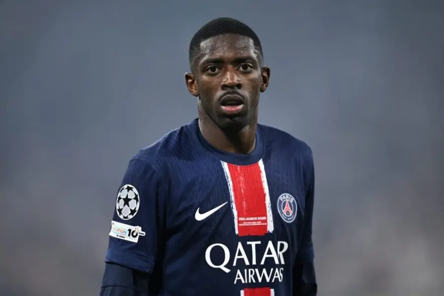 Paris Saint-Germain's French forward #10 Ousmane Dembele