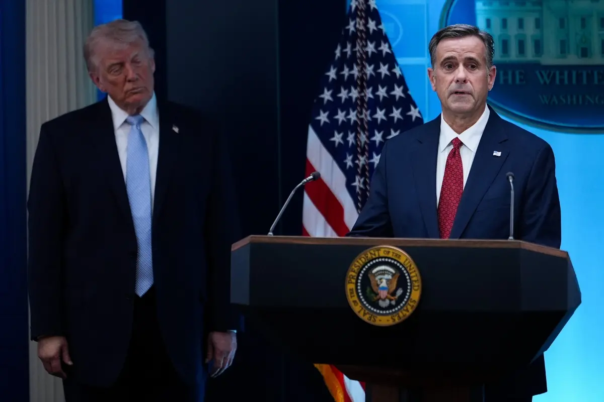 CIA Director John Ratcliffe, accompanied by President Donald Trump,| File image: AFP