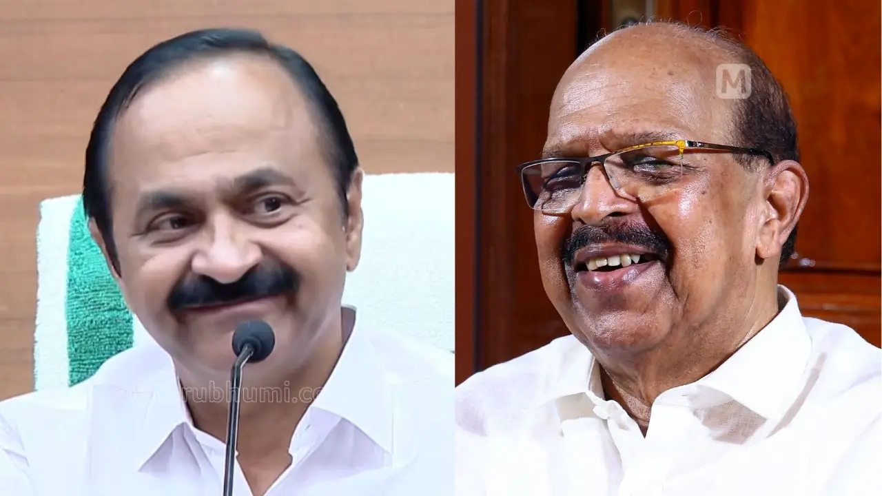 വി.ഡി. സതീശൻ (MBTV Screengrab) | ജി. സുധാകരൻ | ചിത്രം: ബിജു സി., മാതൃഭൂമി