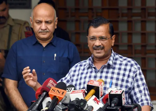 Arvind Kejriwal(R), Deputy Chief Minister Manish Sisodia | ANI