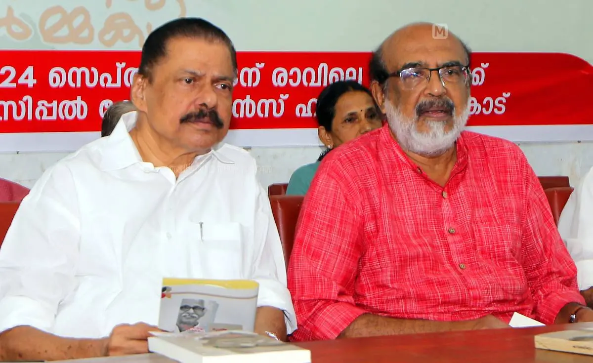 CPM leaders M V Govindan and Thomas Isaac | File photo: Mathrubhumi