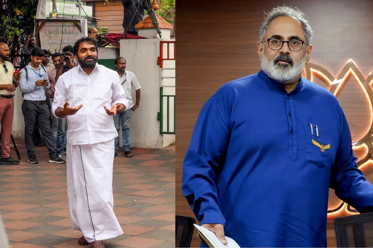 Chandy Oommen, Rajeev Chandrasekhar (Photo: PTI)