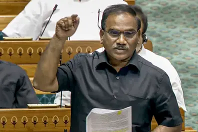 What is A Raja’s ‘bent coconut tree’ remark that sparked a TVK-DMK row?